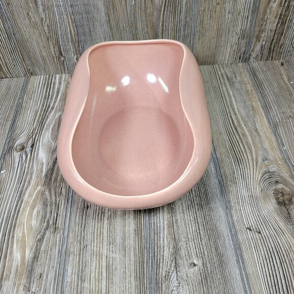 MCM Russel Wright Salad Serving Bowl Coral Steubenville American Modern Pottery - Picture 3 of 7